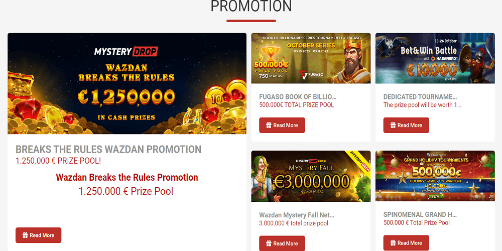Bet-Nox Casino Aktionen