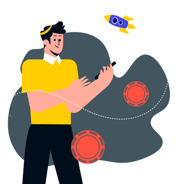 Schauen Sie sich die Spieleauswahl an